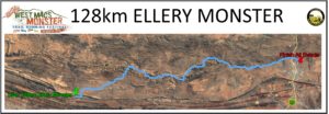 128km Ellery Monster Course Map